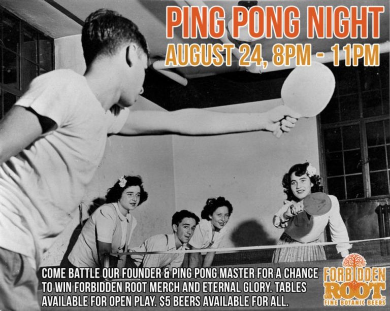 Ping Pong Night at Forbidden Root