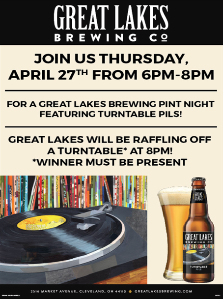 Great Lakes Turntable Night at Tribes Mokena!