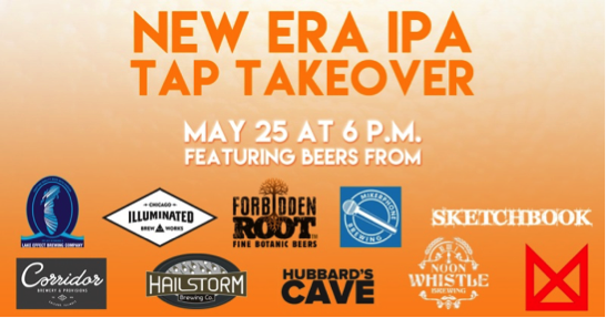 NEW ERA IPA TAP TAKEOVER FOR CHICAGO CRAFT BEER WEEK (#CCBW) AT FORBIDDEN ROOT MAY 25!